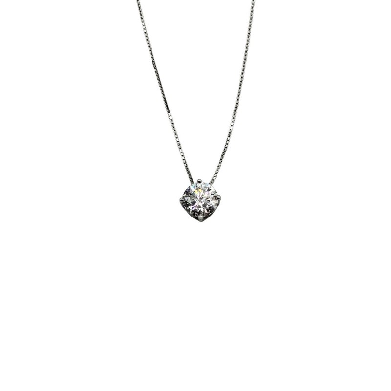 CL. PUNTO LUCE IN ARGENTO E MOISSANITE 1,20 KT MOD. 78912 [b73b05ef]