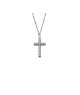 CL. CROCE IN ARGENTO E MOISSANITE  0,72 KT MOD. 78918 [810671e2]