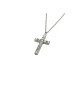 CL. CROCE IN ARGENTO E MOISSANITE  0,72 KT MOD. 78918 [582032ef]