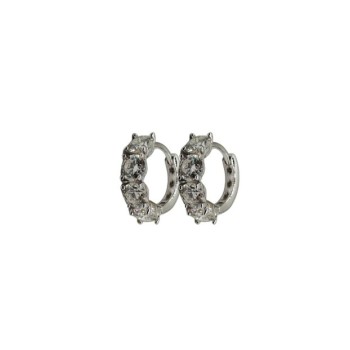 OR. CERCHIETTI IN ARGENTO E MOISSANITE  2,40  KT MOD. 78928 [efb40682]