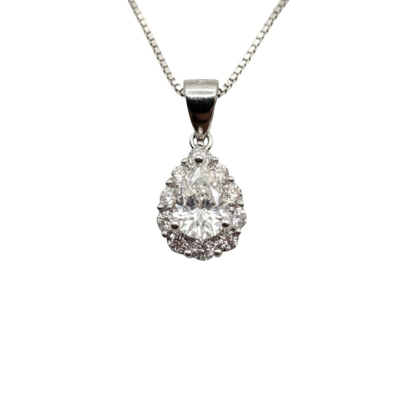 CL. PUNTO LUCE  GOCCIA IN ARGENTO E MOISSANITE 1,06 KT MOD. 79510 [44eb8196]