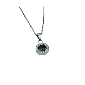 Collana  in acciaio con pendente  tondo mod.PDD00262 [5dc6481a]