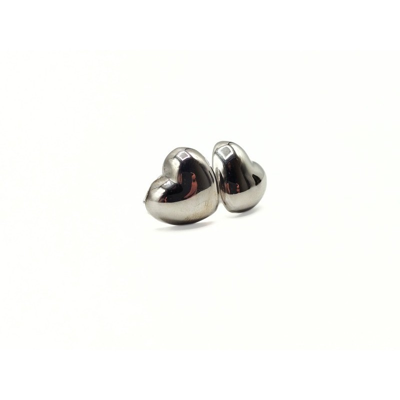 orecchini cuore bombato in argento 925 mod. ssor59 [f41a9f1d]