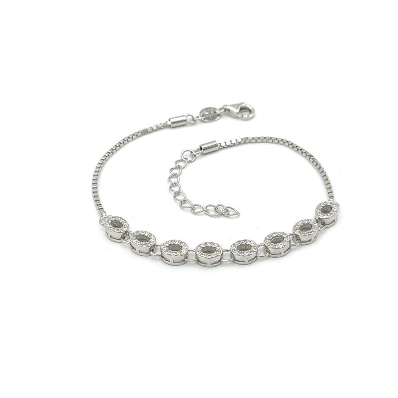 Bracciale con cerchi in argento Mod. TGHBR1505A [8fa34e26]