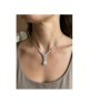 COLLANA IN ARGENTO 925 E MOISSANITE PENDENTE GOCCIA  0,5 KT mod. 79398 [332d44c0]