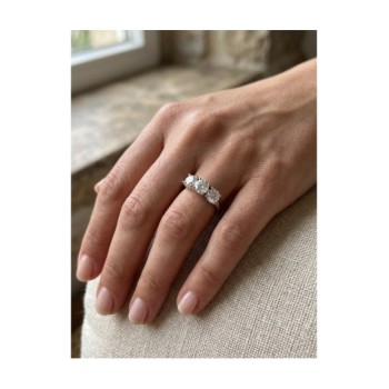 ANELLO TRILOGY IN ARGENTO 925 E MOISSANITE 2,4 KT mod. 79410 [e2cb936c]
