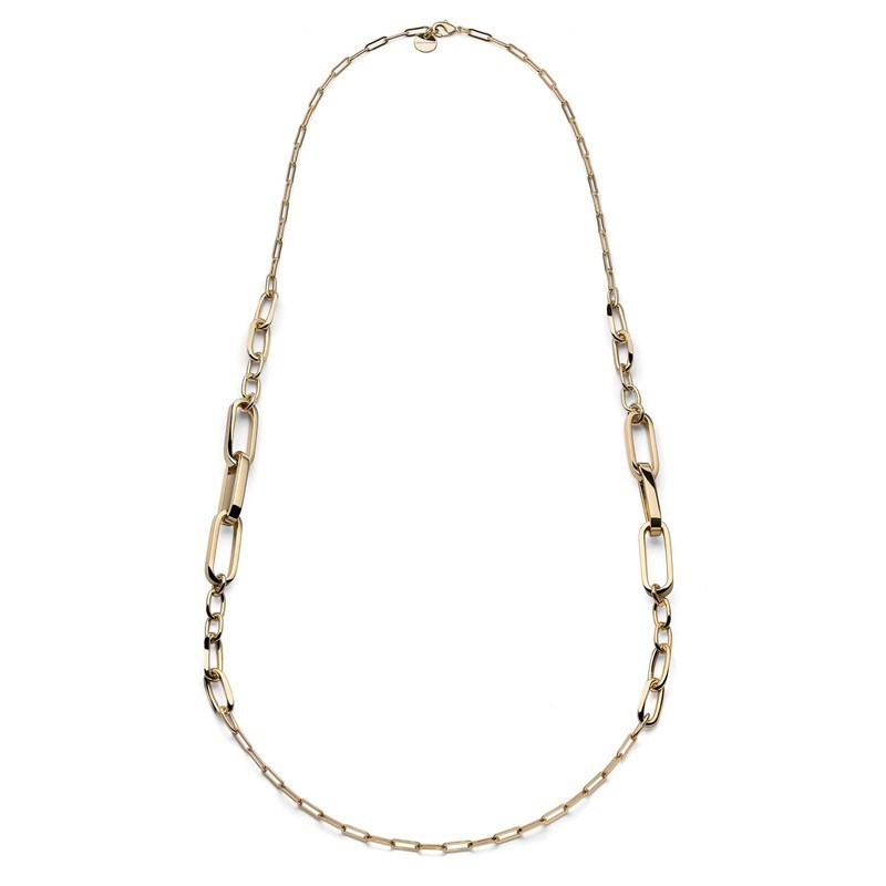 Collana catena lunga dorata Mod.2639 [eaaae477]