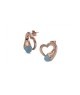 ORECCHINI METALLO CON CRISTALLI MOD. KOR033RA [8efc436b]