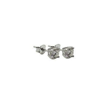 orecchini punto luce in argento 925 con moissanite mod. 77782 [8812dd24]