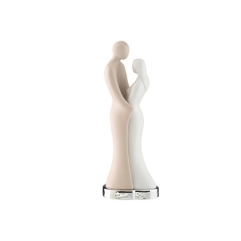 COPPIA INNAMORATI H18 BASE ARGENTO MOD. R18350/1AR [7fd42795]