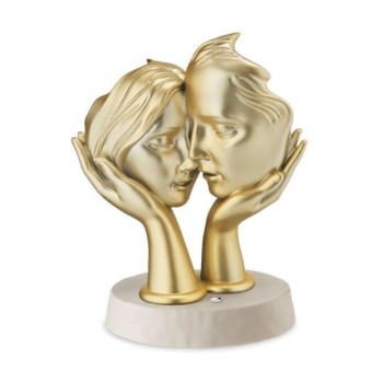 IL BACIO H.22 L.17,5 BASE TORTORA OPACO MOD. R18352/3ORO [6c09f82e]