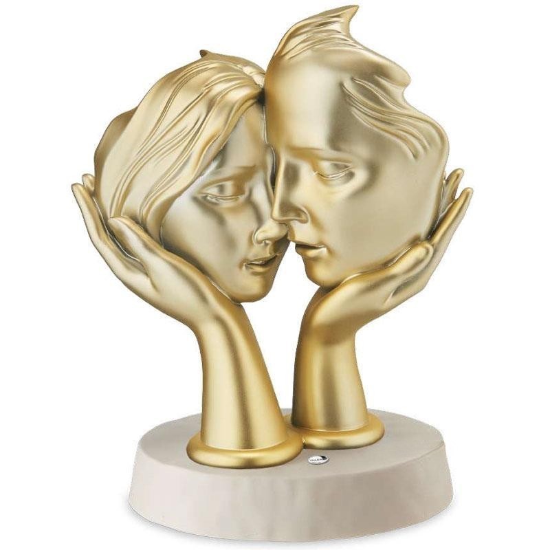 IL BACIO H.22 L.17,5 BASE TORTORA OPACO MOD. R18352/3ORO [6c09f82e]