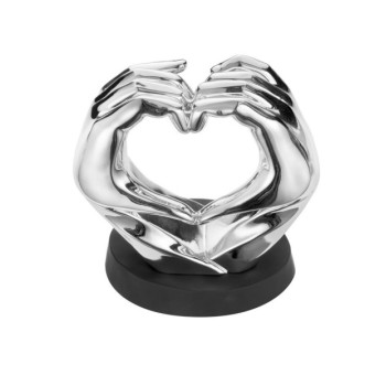MANI A CUORE RESINA ARG.9X5,5 H.10 MOD. R18353/1ARGNE [3a59a825]