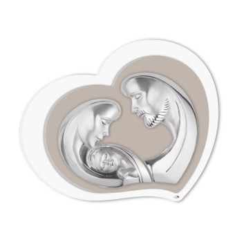 PANNELLO CUORE SACRA FAMIGLIA 56X45 MOD. R18264/3 [d2c8a315]