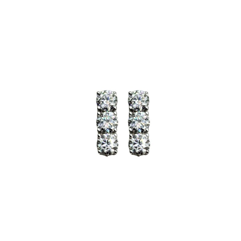 ORECCHINI TRILOGY IN ARG. E MOISSANITE 3,0KT MOD. 78189 [bdafc787]