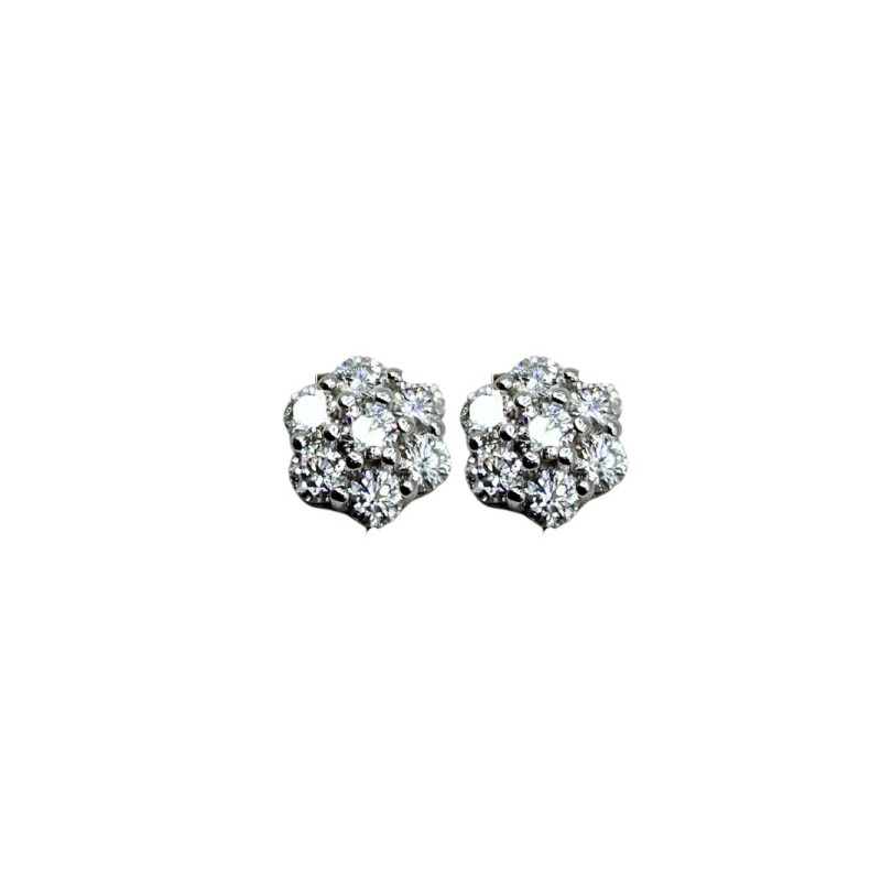 OR.FIORE IN ARGENTO E MOISSANITE 1,40 KT MOD. 78191 [32516f55]