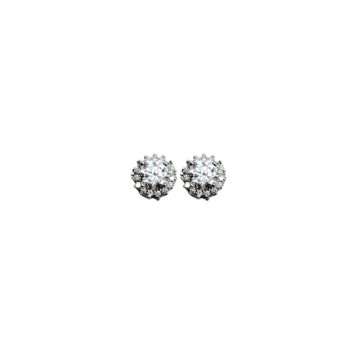 OR.TONDO CON PAVE' IN ARGENTO E MOISSANITE 1,18KT MOD. 78193 [3c08de56]