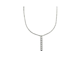 COLLANA CON 6 PIETRE CENTRALE IN ARG. E MOISSANITE  0,70 KT MOD. 78196 [a7166450]