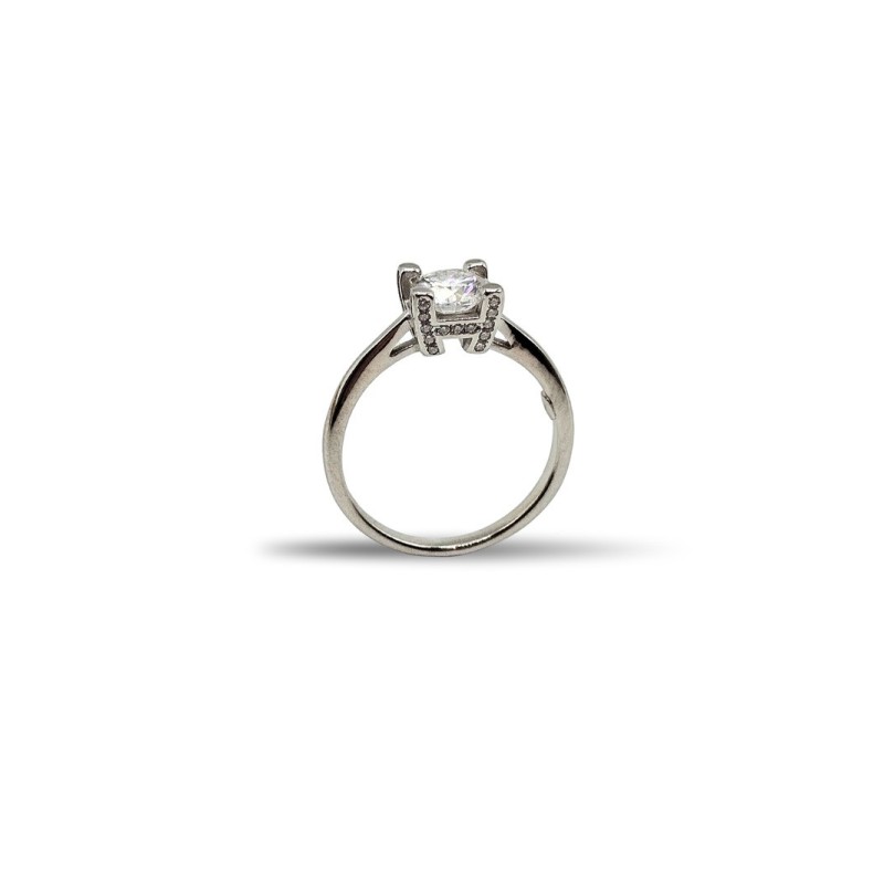 ANELLO SOLITARIO IN ARG. E MOISSANITE 1,13 KT MOD. 78206 [c44dc22a]