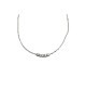 COLLANA CON FASCIA 5 PIETRE CENTRALE IN ARG. E MOISSANITE  0,50 KT MOD. 78216 [3a269972]