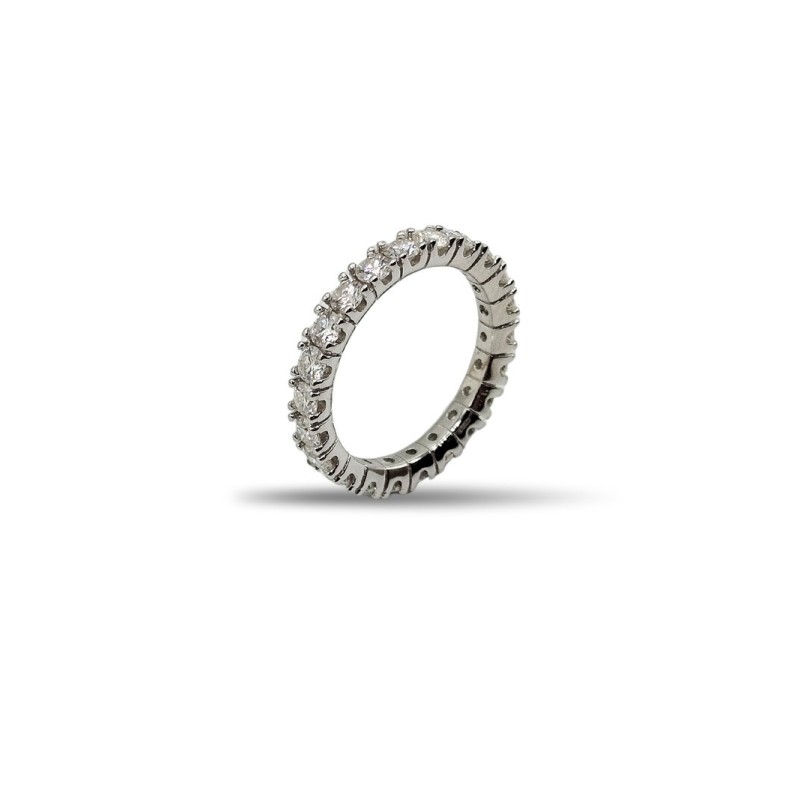 ANELLO VERETTA A GIRO IN ARG. E MOISSANITE 2,00KT MOD. 78221 [207c71e7]
