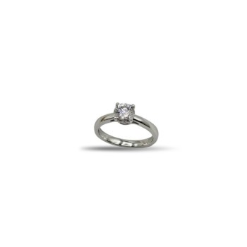 ANELLO SOLITARIO IN ARG. E MOISSANITE 1,00KT MOD. 78440 [6c59be53]