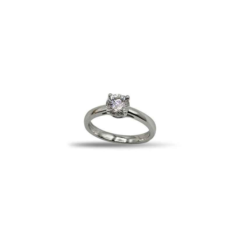 ANELLO SOLITARIO IN ARG. E MOISSANITE 1,00KT MOD. 78440 [6c59be53]