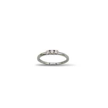 ANELLO TRILOGY IN ARG. E MOISSANITE 0,18KT MOD. 78664 [3d10b4db]