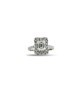 ANELLO TAGLIO SMERALDO IN ARG. E MOISSANITE 2,00KT MOD. 78835 [1f593a31]