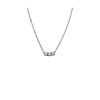 COLLANA TRILOGY IN ARGENTO E MOISSANITE 0,60KT MOD. 78919 [06aaa9e3]