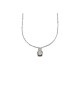 COLLANA PUNTO LUCE DOPPIO IN ARGENTO E MOISSANITE 2,0 KT MOD. 78924 [cb62a18b]
