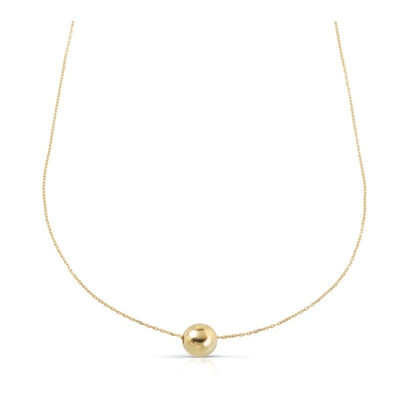 COLLANA IN ORO 9KT CON SFERA CENTRALE MOD. 1191 [9d424aea]