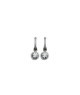 ORECCHINI CERCHIO CON PENDENTE TONDO IN ARGENTO E MOISSANITE 2,0 KT MOD. 79000 [fd951523]