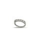 ANELLO VERETTA 7 PIETRE IN ARG. E MOISSANITE 0,70KT MOD. 79008 [b30aca1c]