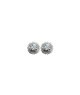 ORECCHINI TONDO CON PAVE' IN ARGENTO E MOISSANITE  2,98 KT MOD. 79245 [790840cb]