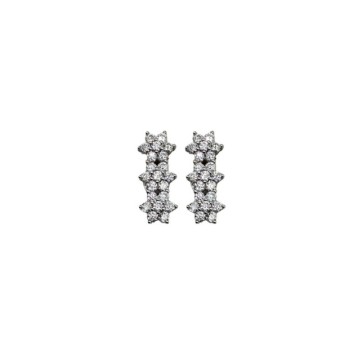 ORECCHINI TRILOGY FIORE IN ARG. E MOISSANITE 1,50KT MOD. 79247 [7751f1c8]