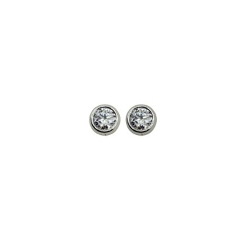 ORECCHINI PUNTO LUCE CIPOLLINO IN ARGENTO E MOISSANITE 1,00 KT MOD. 79352 [d6b22b5b]