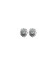 ORECCHINI OVALE CON PAVE' IN ARG. E MOISSANITE 0,6 KT MOD. 79362 [b8005c3b]