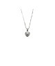 COLLANA IN ARGENTO E MOISSANITE PENDENTE CUORE 2,0 KT MOD. 79376 [132853e0]