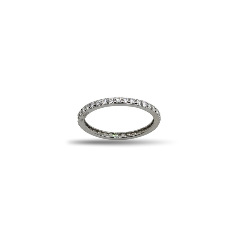 ANELLO VERETTA A TUTTO GIRO IN ARG. E MOISSANITE 0,65 KT MOD. 79389 [cdbe7e5d]