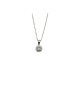 COLLANA PENDENTE QUADRATO CON PAVE' IN ARGENTO E MOISSANITE 0,60 KT MOD. 79403 [f7e38801]