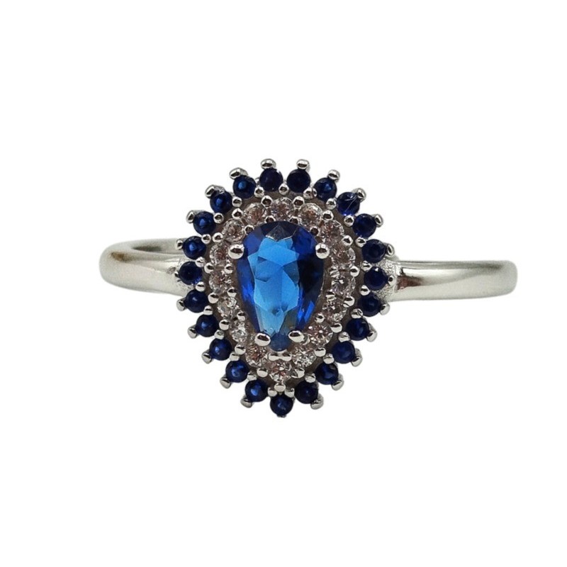 an. goccia in argento con zirconi colorati mod. ri801 [bd2aa28e]