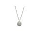 COLLANA PENDENTE A GOCCIA CON PAVE' IN ARGENTO E MOISSANITE 0,63 KT MOD. 79505 [686f564c]