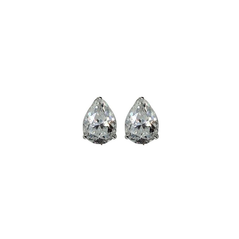 ORECCHINI PUNTO LUCE GOCCIA IN ARG. E MOISSANITE  1,60KT MOD. 79532 [939a2a29]