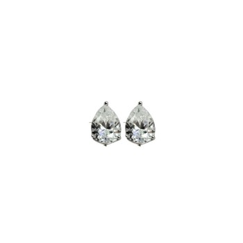 ORECCHINI PUNTO LUCE A GOCCIA IN ARGENTO E MOISSANITE  2,5 KT MOD. 79533 [1436f228]