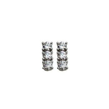 ORECCHINI TRILOGY IN ARG. E MOISSANITE  0,60KT MOD. 79619 [6c8b8b42]