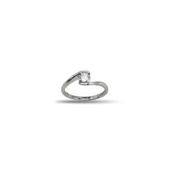 AN. SOLITARIO IN ARG. E MOISSANITE 0,50KT MOD. 79766 [fc6b585d]