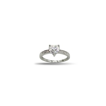 AN. SOLITARIO CUORE IN ARG. E MOISSANITE 1,20 KT MOD. 79768 [63205fae]
