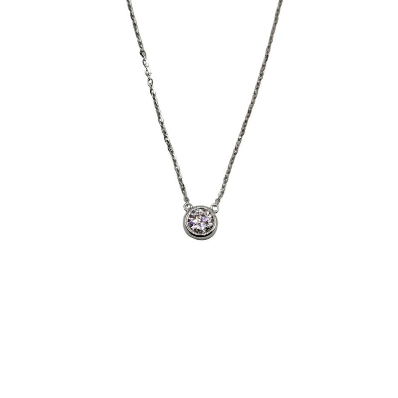 CL.PUNTO LUCE CIPOLLINO IN ARGENTO E MOISSANITE 0,50KT MOD. 79791 [d310a9fc]