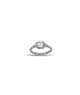 ANELLO SOLITARIO CON PAVE' LATERALE IN ARG. E MOISSANITE 1,2 KT MOD. 79792 [d7a134e5]